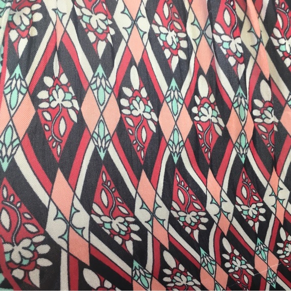 Crown & Ivy 28"x76" Aqua Navy Global Traveler Pom Tassel Obong Scarf Shawl - Picture 13 of 15